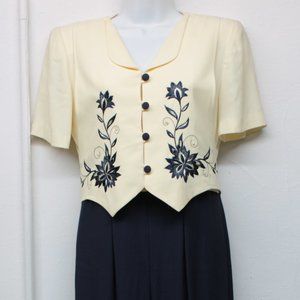 K Petite Vintage Pantsuit Jumpsuit Size 6P